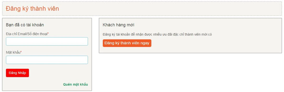 Đăng ký thành viên